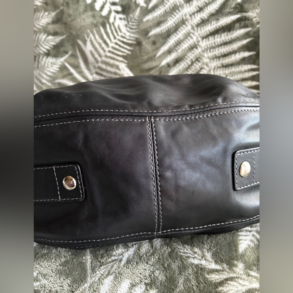 Coach Black Leather Hobo Shoulder Bag - Picture 7 of 15